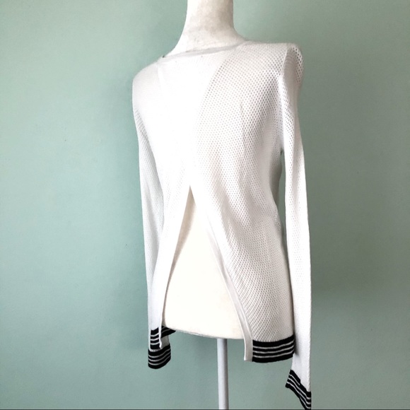 Rag & Bone Lightweight Mesh Splitback Knit Top - Picture 5 of 10